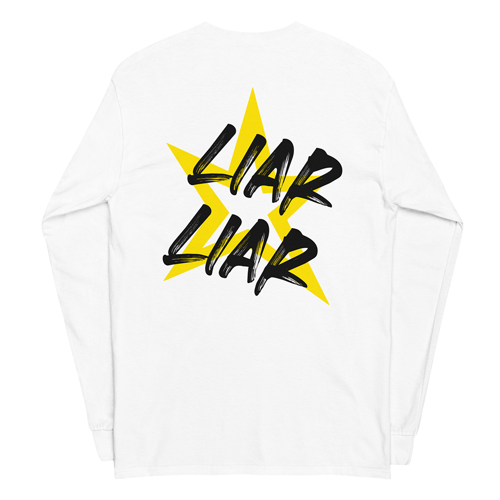Liar Liar Natural Longsleeve T-Shirt Back