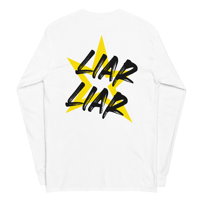 Liar Liar Natural Longsleeve T-Shirt Back